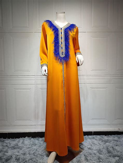 evago muslim kaftan abaya kjole kvinder dubai luksus aftenkjoler arabe caftan marocain
