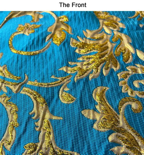 High End Jacquard Fabric Polyeter Silk Thread Brocade Emboss Etsy