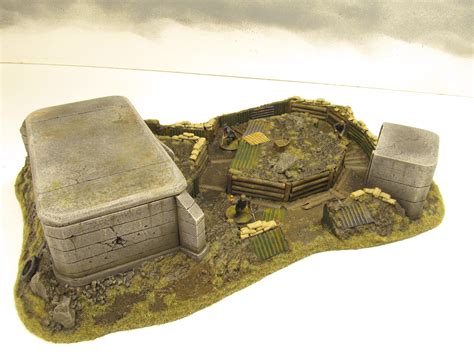 28mm Bolt Action Buildings Bunker Crater Dugout Foxhole Ruin