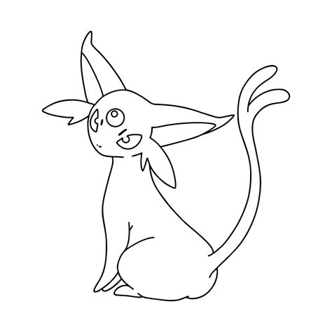 Kleurplaat Espeon Pokémon Go Coloring For