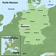 Karte Nassau von ortslagekarte - Landkarte für Deutschland