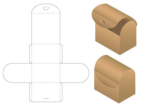 Premium Vector Box Packaging Die Cut Template Design