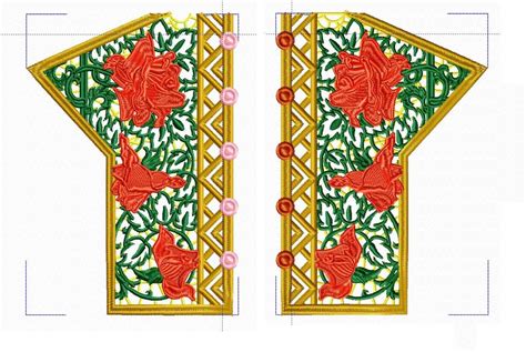 Flower Lace Decoration Free Machine Embroidery Design