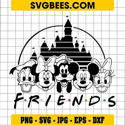 Mickey And Friends Svg Castle Disney Svg Disney Svg