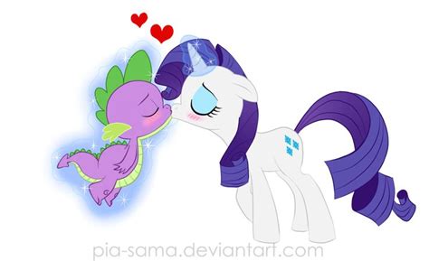 Spike And Rarity Kissing My Little Pony Rarity My Little Pony Comic