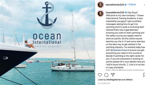 Below Deck Med Hannah Ferrier Launches Podcast And Yachting School
