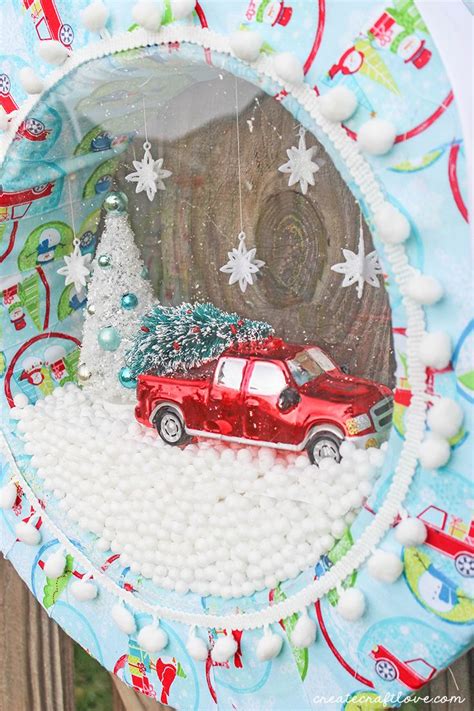 Snow Globe Wreath Tutorial How To Createcraftlove Christmas Snow