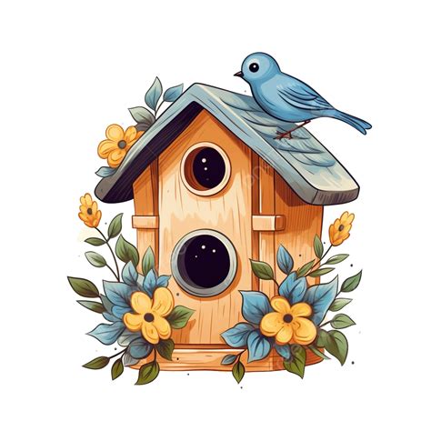 Birdhouse Nesting Box Png Illustration Animal Bird Birdhouse Png