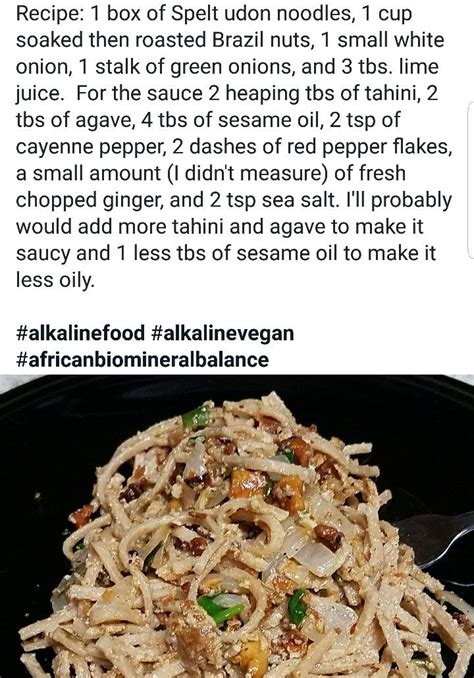 Alkaline Vegan Pad Thai With Dr Sebi Approved Ingredients Alkaline Diet Recipes Alkaline