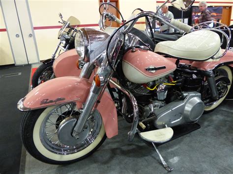 OldMotoDude Pink 1965 Harley Davidson FLH With Sidecar Sold For