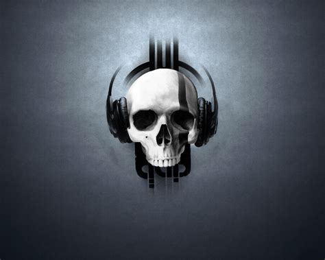 Music Skull Headphones Wallpaper 1280x1024 28766