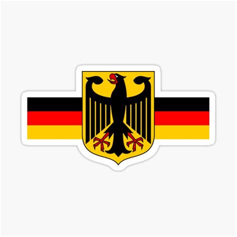 Bundesrepublik Deutschland Bundesadler 2 Sticker For Sale By