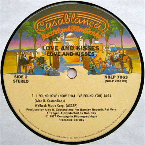 I Found Love Now That Ive Found You Single Love And Kisses Casablanca Records