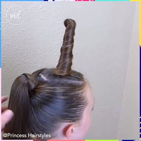 UNICORN HAIRSTYLES Video Hair Styles Hair Tutorial Unicorn Hair