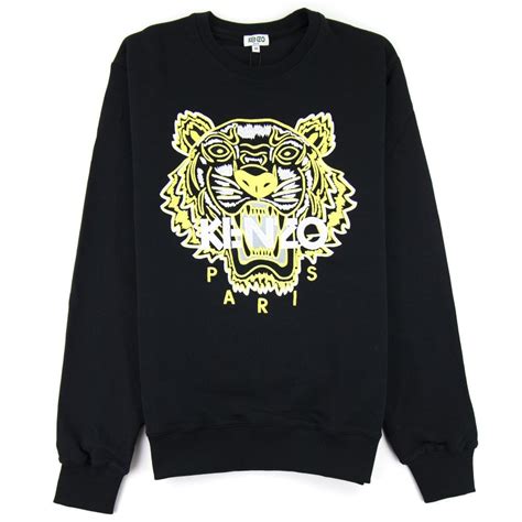 Kenzo Tiger Sweatshirt Black Yellow Onu Designerwear