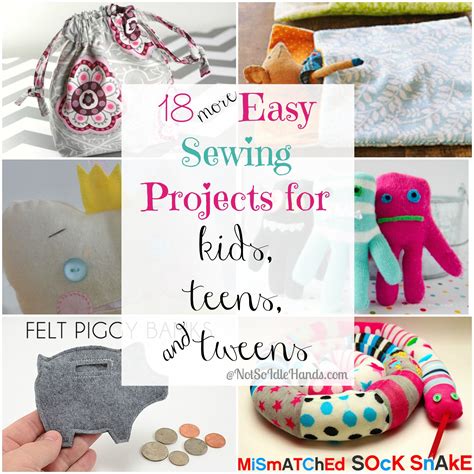 18 Easy Sewing Projects For Kids Teens And Tweens Sewing Machine