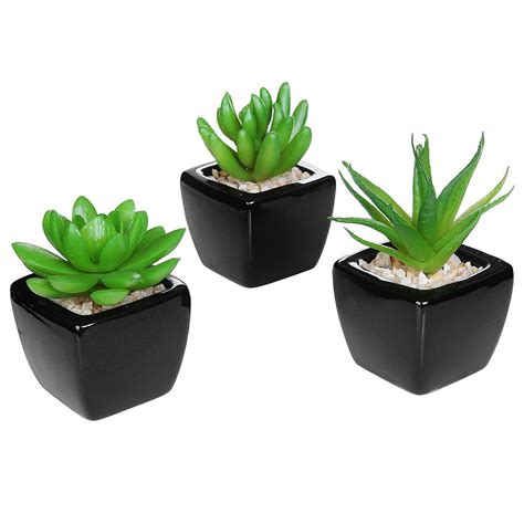 25 Office Desk Plants Mini Succulents Artificial Plant Arrangements