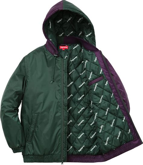 2 Tone Hooded Sideline Jacket Fall Winter 2015 Supreme