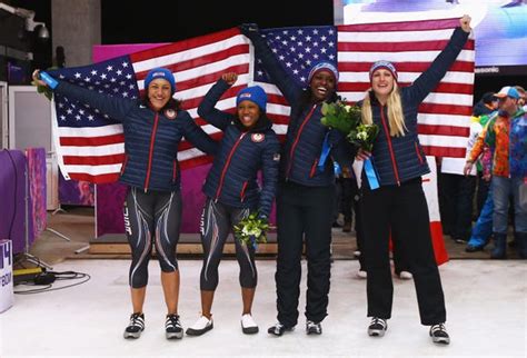 American Bobsledder Lauryn Williams Won A Silver Medal And Celebrated