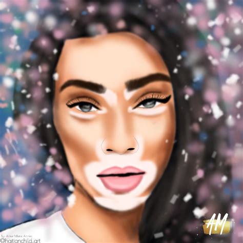 Portrait Of Winnie Harlow Made By Me If You Want To Share This Make