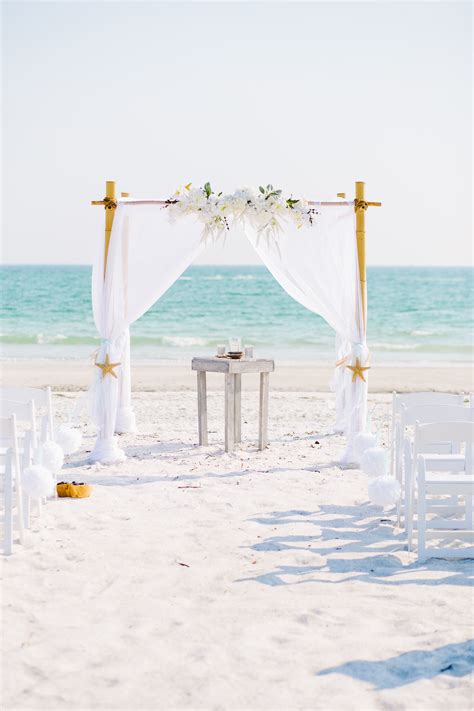 Elegant White Beach Wedding Arbor Beach Wedding Arbors Beach Wedding Locations Beach Wedding