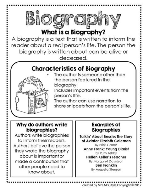Biography Essay Examples For Kids