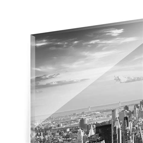 Manhattan Skyline Glasbild Im Querformat Bilderwelten