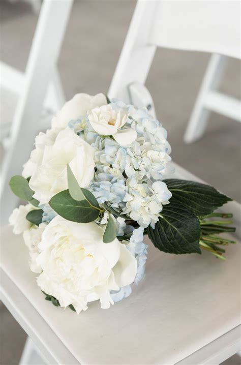 White Hydrangea Wedding White Peonies Bouquet Hydrangeas Bridal