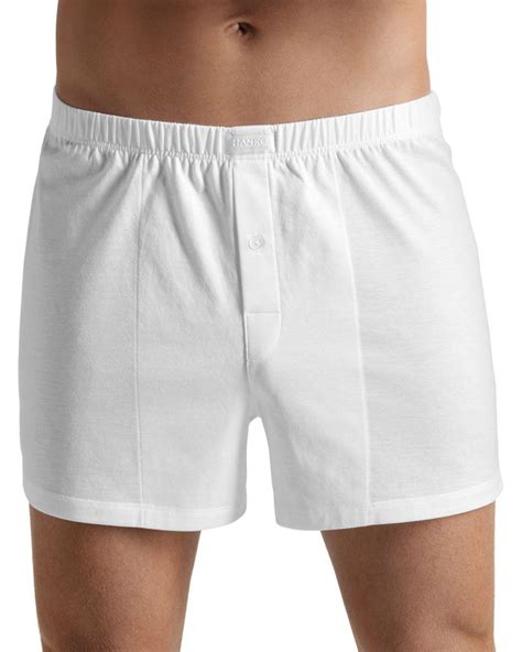 Hanro Cotton Sporty Button Fly Boxers In White For Men Lyst