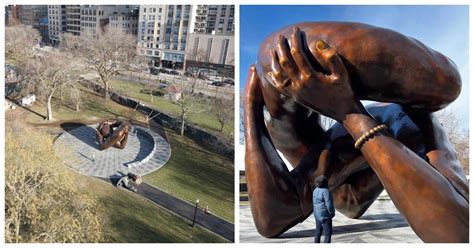 How Much Did The Embrace Statue Cost Honors Martin Luther King Jr