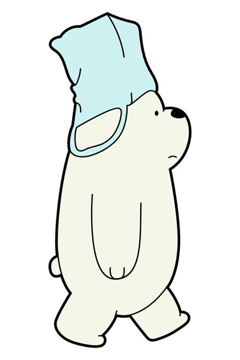 We Bare Bears Ice Bear With A Bag Sticker Ice Bear We Bare Bears We Bare Bears Bare Bears