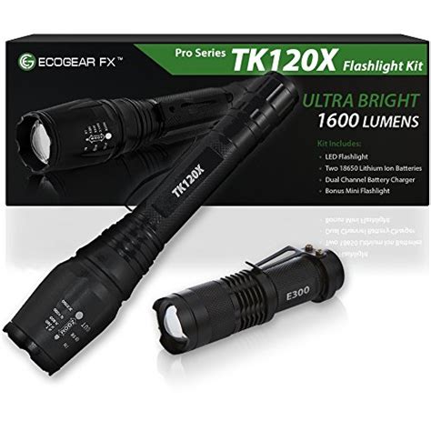 Ecogear Fx Professional Grade Led Flashlight Kit Tk120x