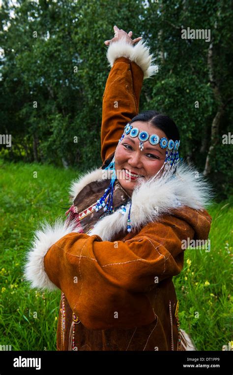 Traditionally Dressed Koryak Woman The Native People Of Kamchatka