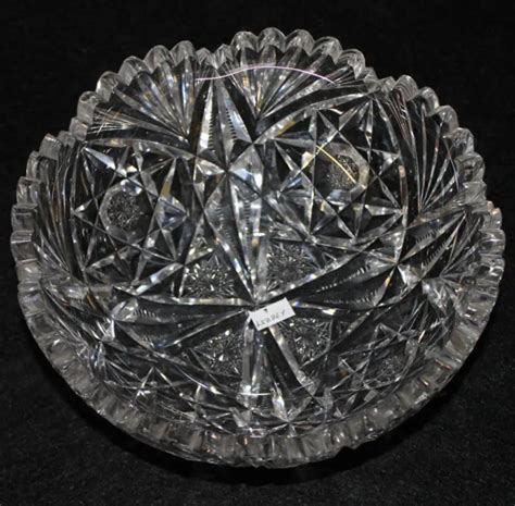 Libbey Signed American Brilliant Cut Glass Bowl 325 00 Picclick