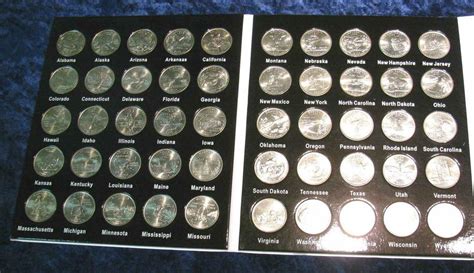 Quarter Collection Book By Year State Quarter Collector Book W