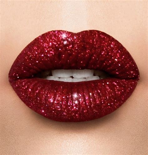Holiday Red Glitter Lipstick Collection In 2020 Glitter Lipstick Lip Colors Glitter Lips