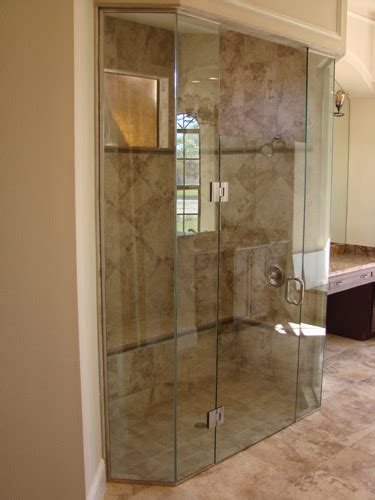 The height of a shower. Shower Doors and Enclosures by Emergency Glass Service