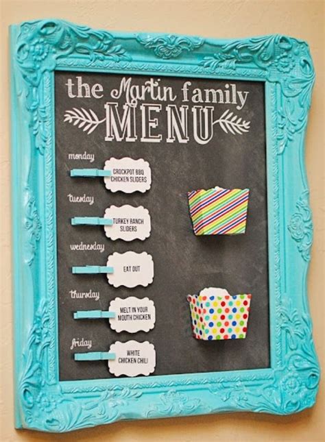 How to build a nice diy menu board. Cute Menu Board | DIY Wohnung | Kommandozentrale küche ...