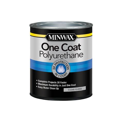 Buy Minwax One Coat Polyurethane Gloss Clear 1 Quart Online At