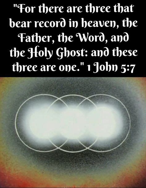 1 John 57 Kjv For There Are Three That Bear Record In Heaven The