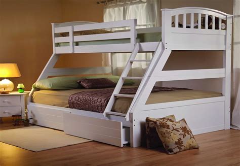 Furniture Expressions Sweet Dreams Epsom White Triple Bunk Bed 4ft6 Reflex Mattress Underbed