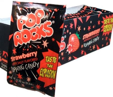 Pop Rocks Candy Strawberry Bulk 24 Count 11002