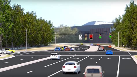 New dynamic left-turn lane intersection from the NCDOT | Equipment World