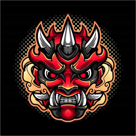 Oni Mask Illustrations Royalty Free Vector Graphics And Clip Art Istock