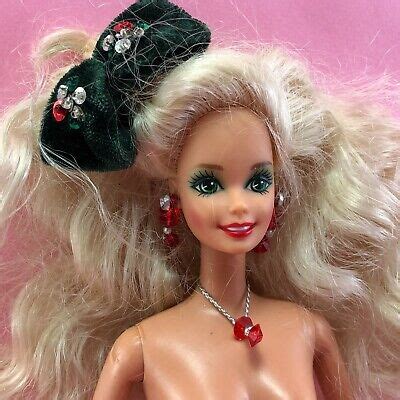 Barbie Nude Holiday Superstar Face Tnt Doll W Lots Curly Blonde Hair