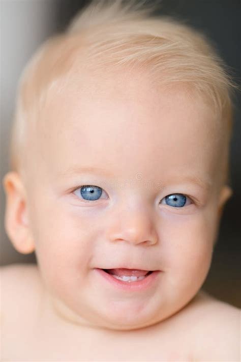 Baby Boy With Blue Eyes Stock Photo Image Of Blue Life 84985716