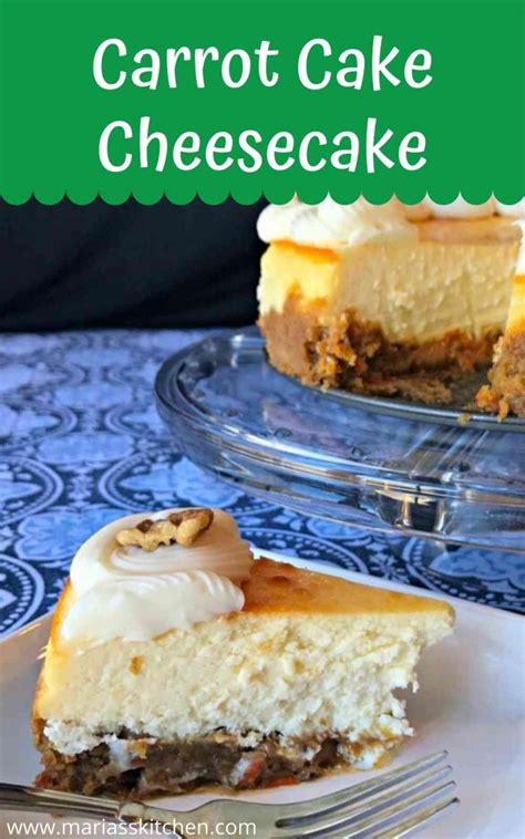 Easy Carrot Cake Cheesecake Recipe Marias Kitchen