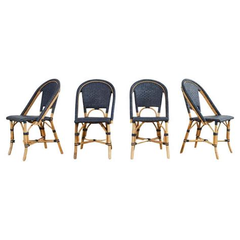 French Wicker Bistro Chairs At 1stdibs