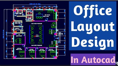 Office Layout Design Ii Office Drawing In Autocad Ii Small Design Youtube