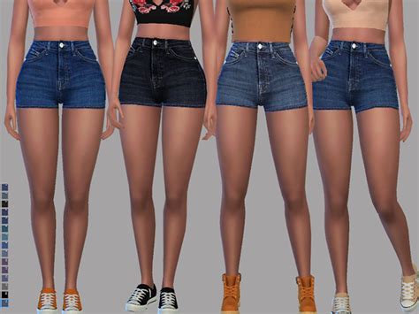 Madison Denim Shorts By Pinkzombiecupcakes At Tsr Sims 4 Updates